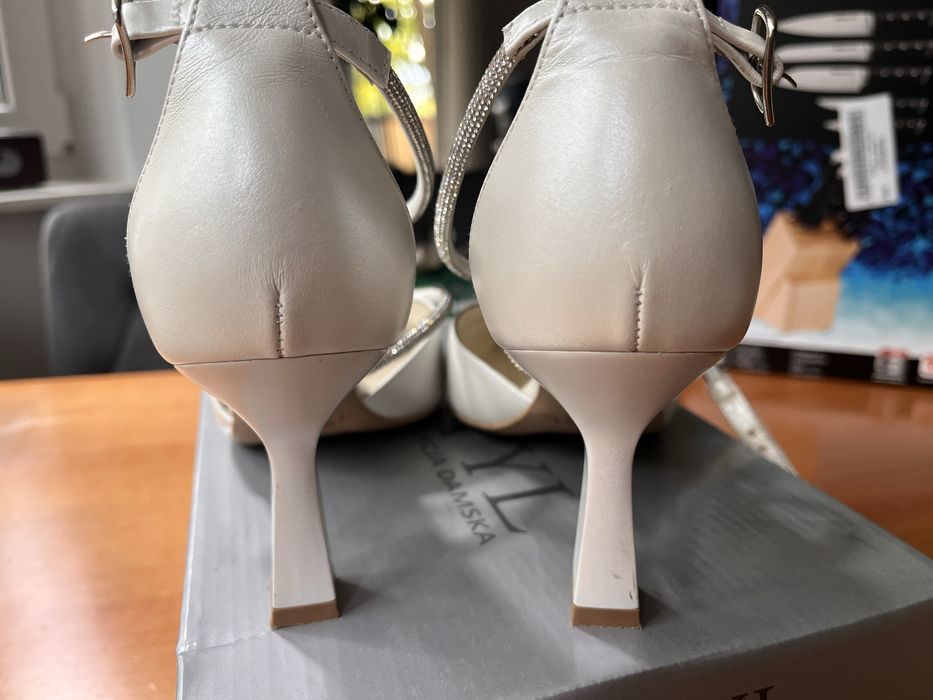 Buty Kotyl Ślubne model 3713 bialy perla  r. 37