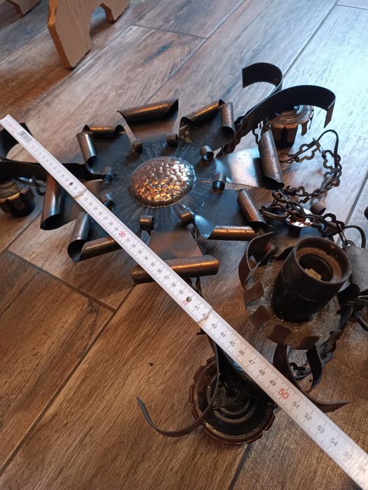 Stare lampy sufitowe 3szt antyk PRL loft retro vintage rustykalne hit