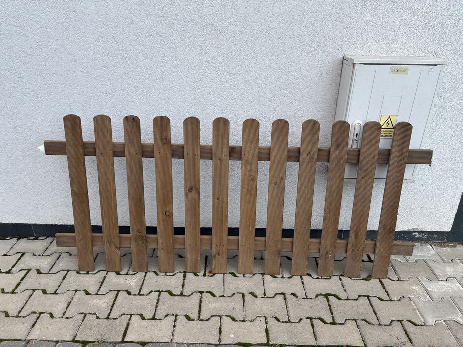 Płotki sztachetowe ogrodowe 180x80 płot ogrodzenie 6szt drewniane