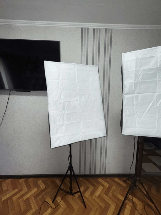 Софтбокс 2шт. (Штатив, лампа, сумка)