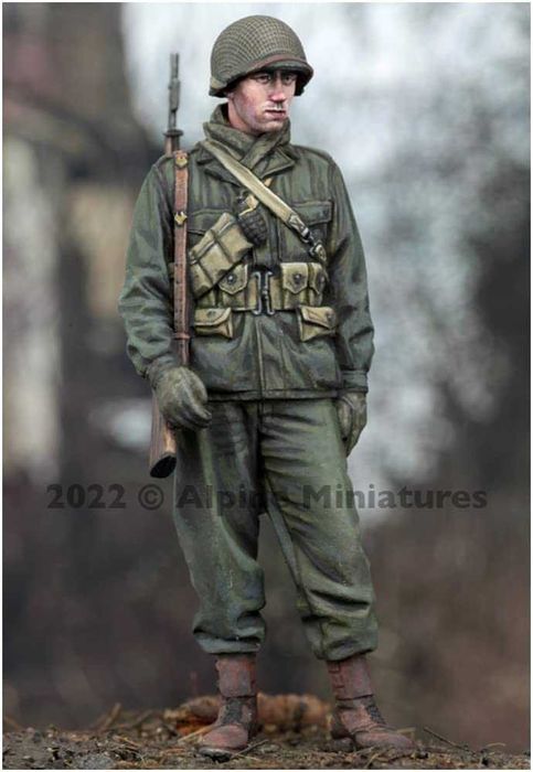 Figurka żywiczna do malowania - Amerykański żołnierz U.S. WW2 (1:35)