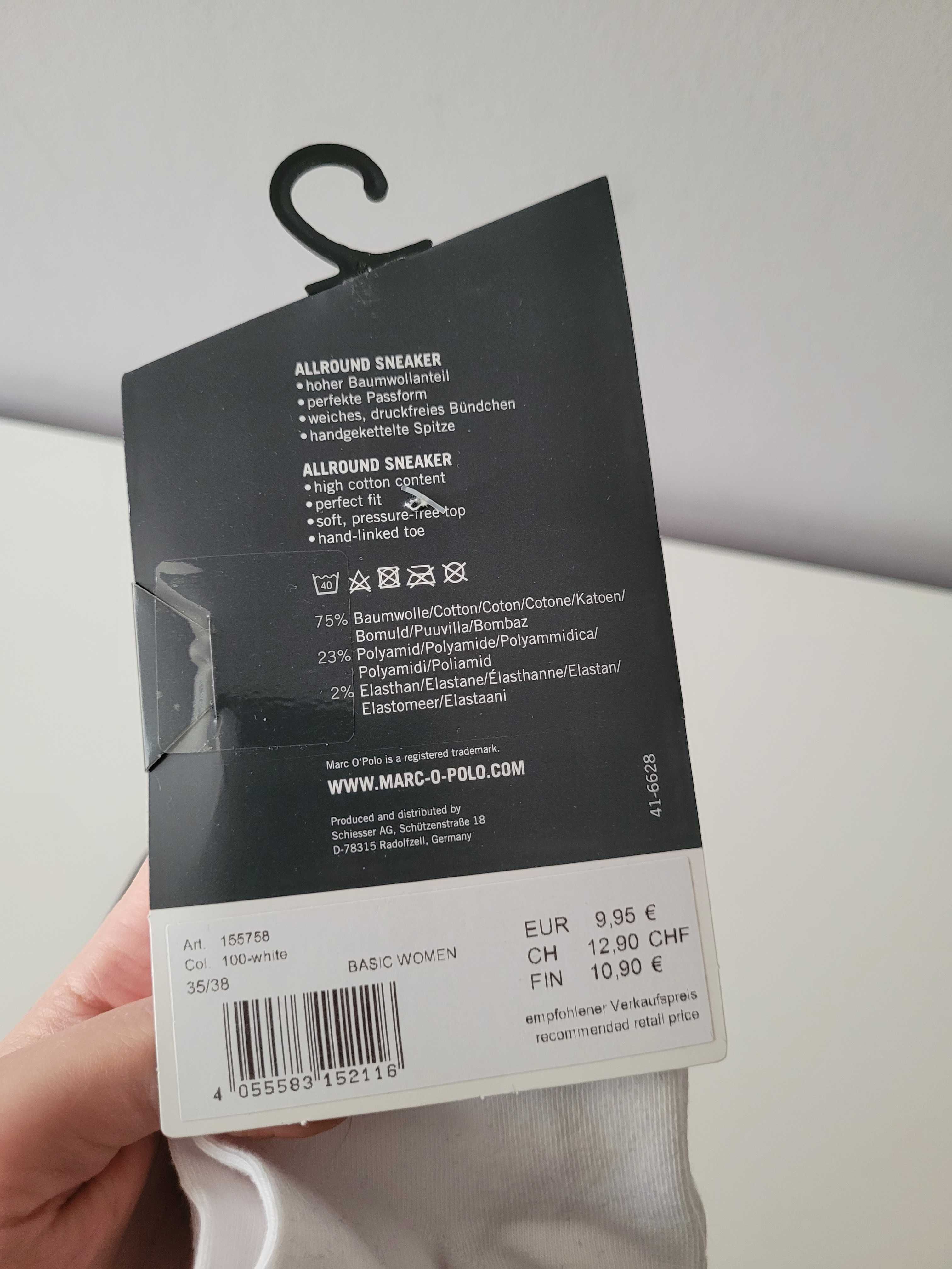Tommy Hilfiger Marc O'Polo skarpety skarpetki czarne białe 35-38 nowe