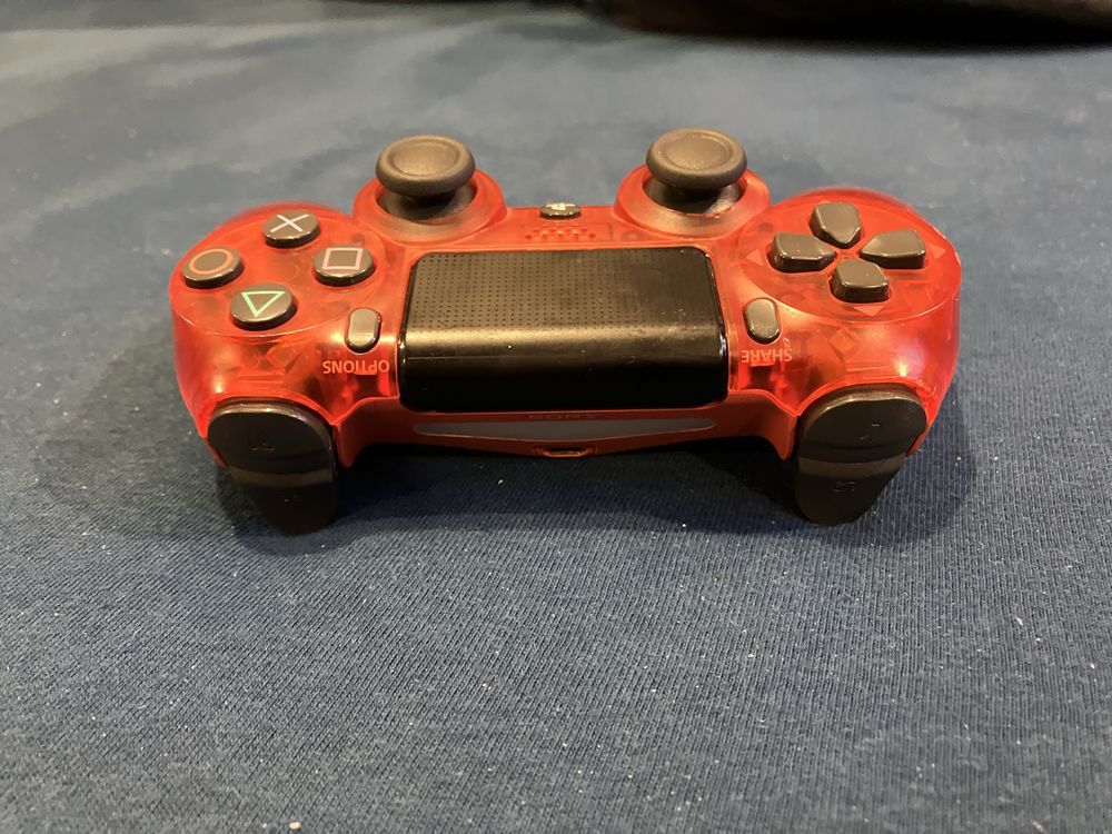 Kontroler Dualshock 4 V2 Red Crystal analogi TMR rok gwarancji