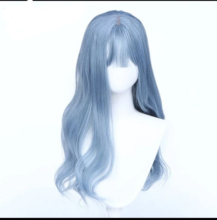 голубой парик, блакитний парік, голубий парік, перука, синя перука