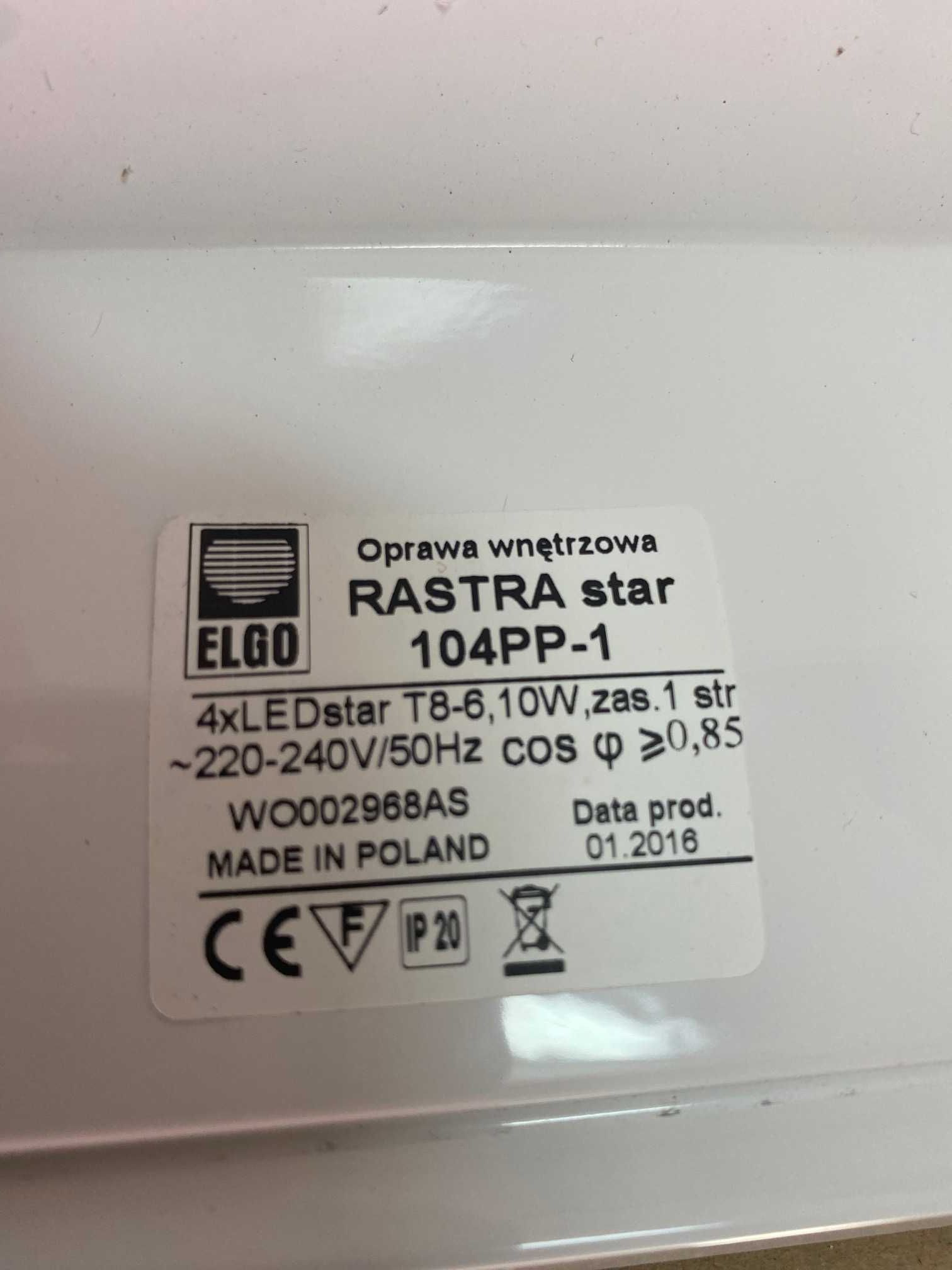 Lampy do sufitu podwieszanego Rastra 104PP-1, szt 4