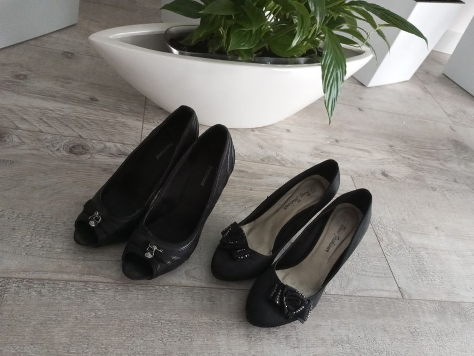 Czółenka dwie pary rozm. 38