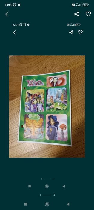 Karteczki naklejki Witch