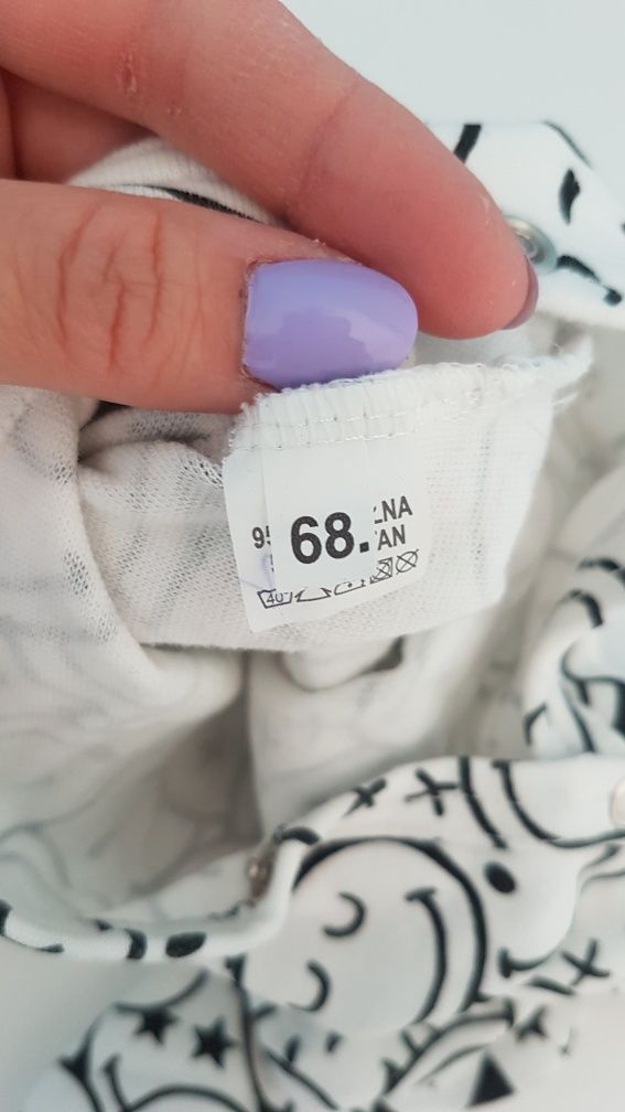 Pajacyk piżama jednoczęściowa do spania