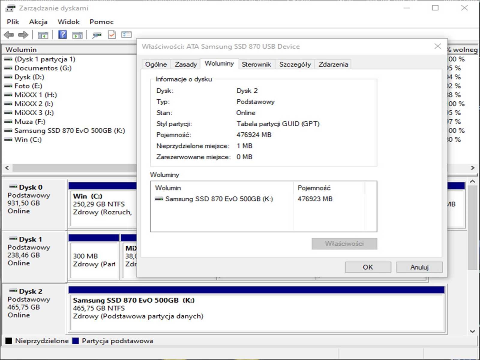 SSD 500GB Samsung 870 EvO