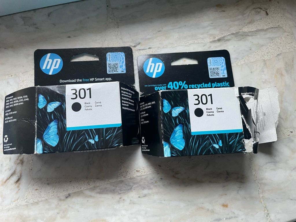 2 sztuki pusty kartridż HP 301 Black polecam