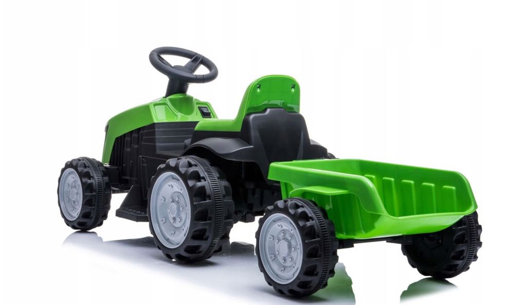 TRAKTOR na akumulator z przyczepką dla dzieci traktorek zestaw do 30kg