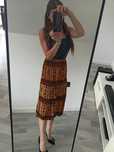 Spódnica damska MIDI L Xl w stylu vintage boho aztecki wzór