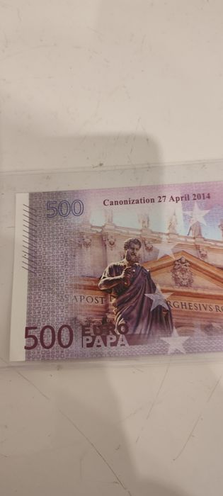 500 € banknot Jan Paweł II numer 262