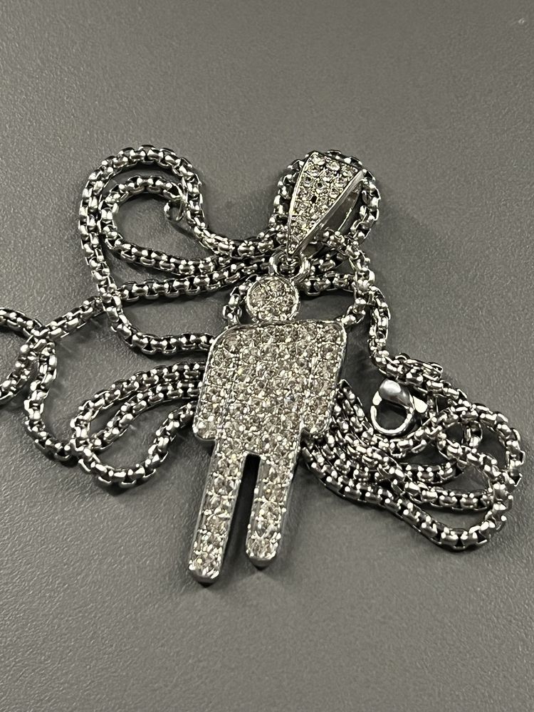 Мерч Billie Eilish! Підвіска blohsh silver OG
