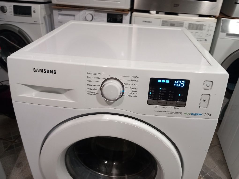 Pralka Samsung ecobubble 7kg i 1200 obrotów z gwarancją.