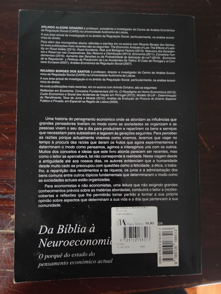 Da bíblia à Neuroeconomia