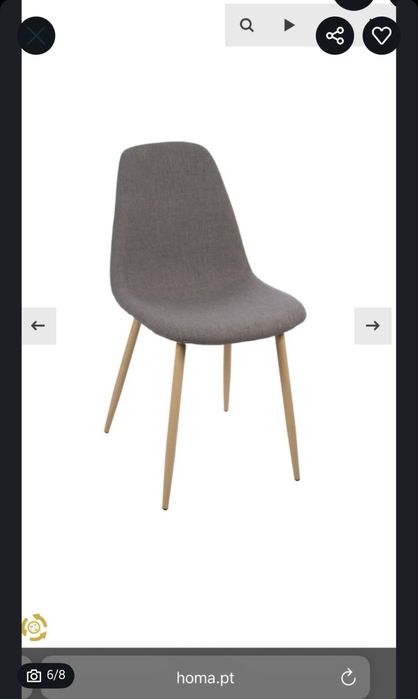 Conjunto de 4 cadeiras Loja Hôma