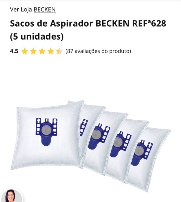 Sacos para aspirador Becken ref 628