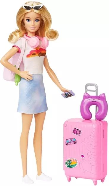 Barbie. HJY18 Lalka w podróży, zestaw
