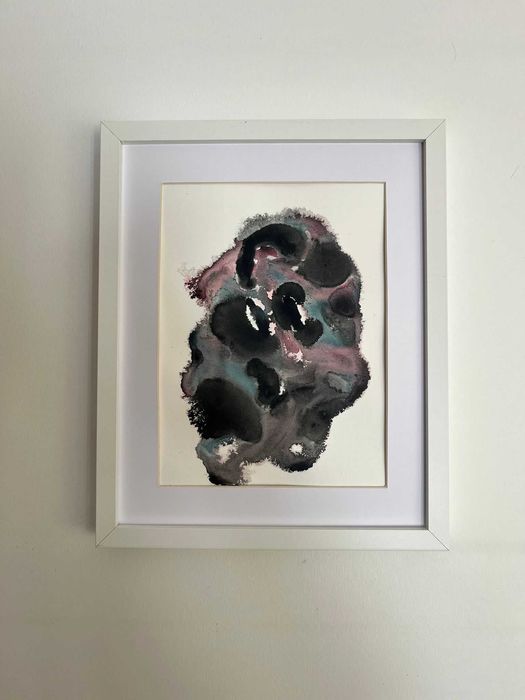 Pintura abstrata em acrílico
