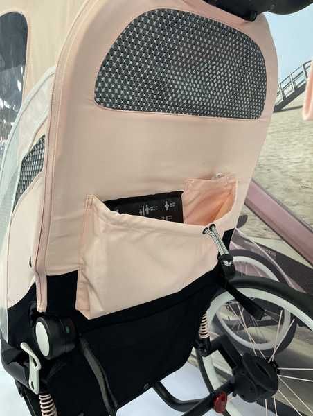 [OUTLET] Cybex Zeno Siedzisko Przyczepki  Cybex Sports Silver Pink