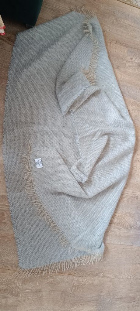 Koc mohair  błękitny