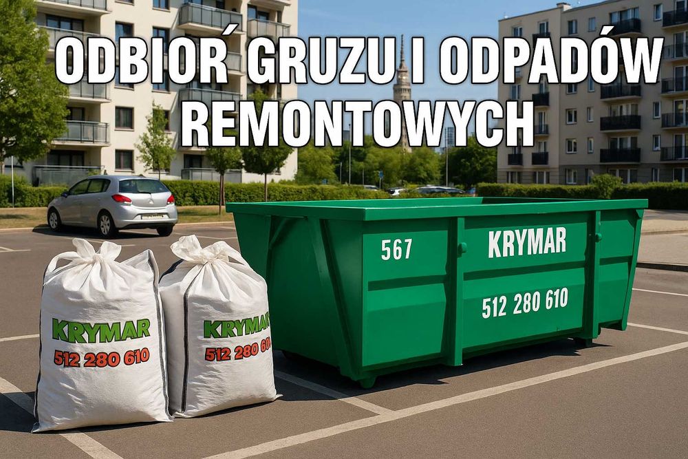 Wywóz Gruzu Śmieci Odpadów Wynajem Kontenerów WORKI BIG BAG Sulejówek