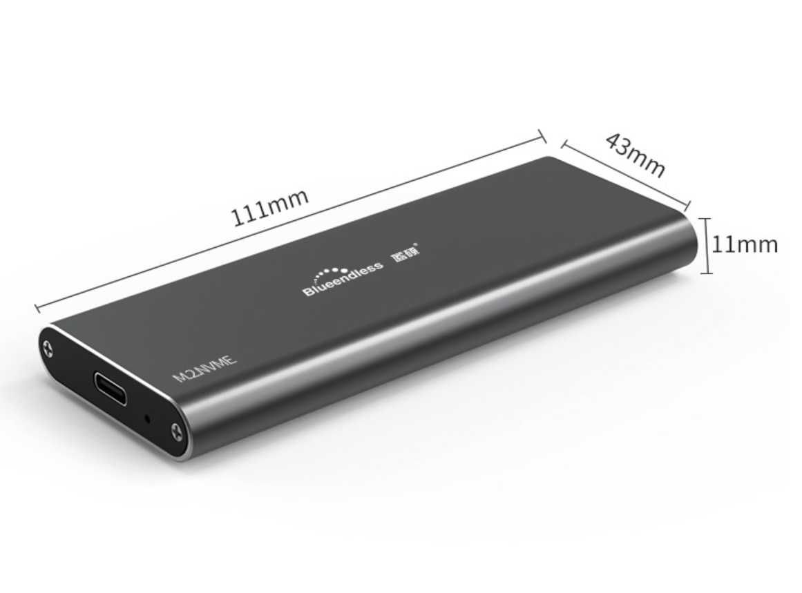 M2 NVMe Внешний карман для M2 SSD USB 3.1 Type-C  Blueendless M280N