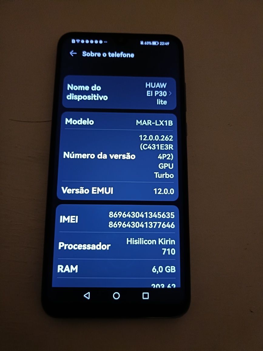 Huawei P30 lite segunda
