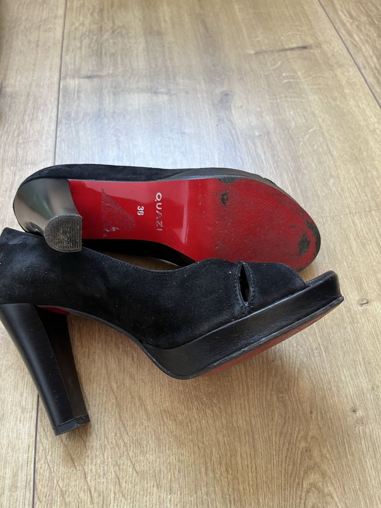 Buty na obcasie czółenka quazi 36 szpilki