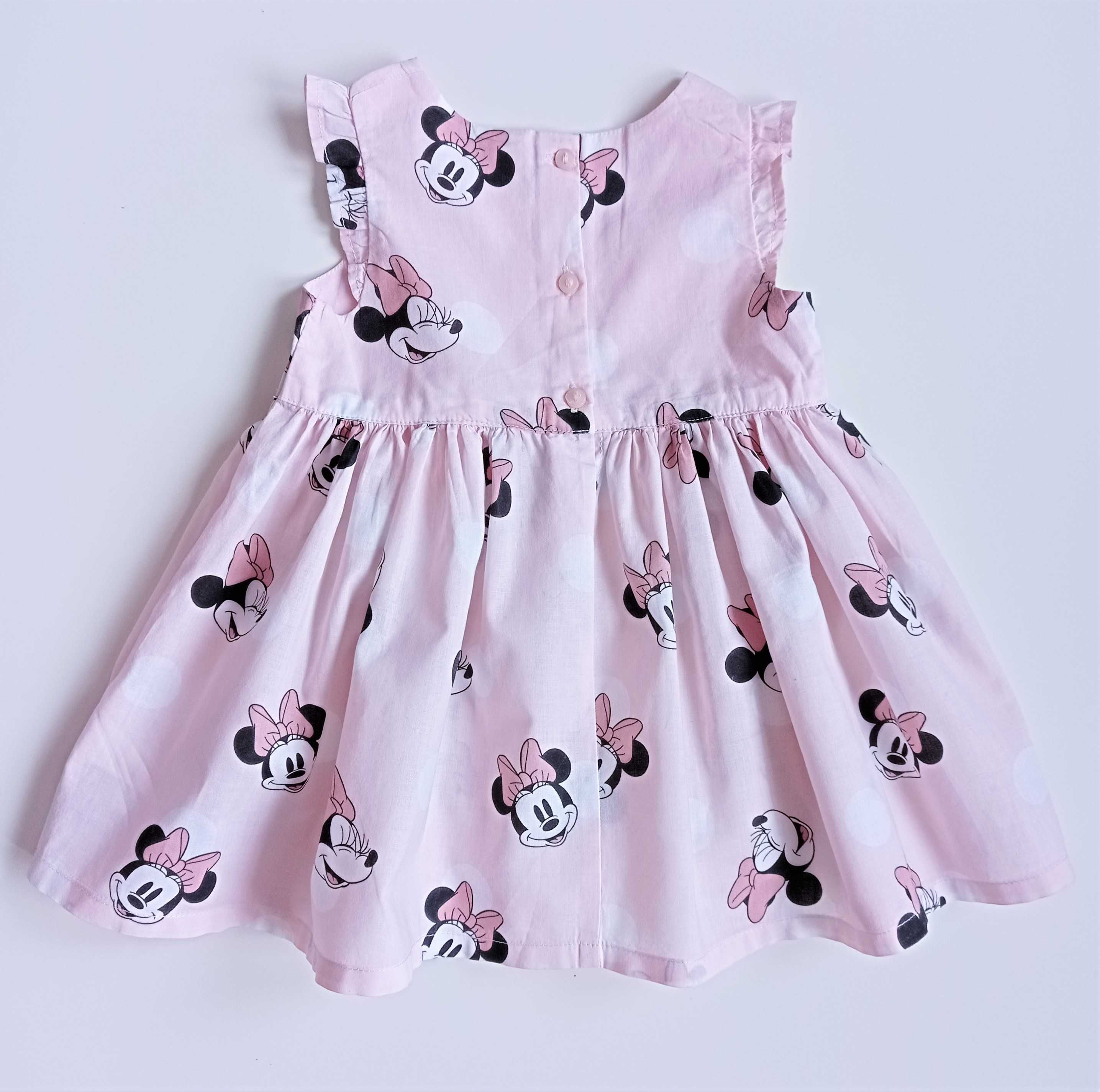 Nowa Sukienka i majtki bufiaste Minnie Mouse H&M 68/74