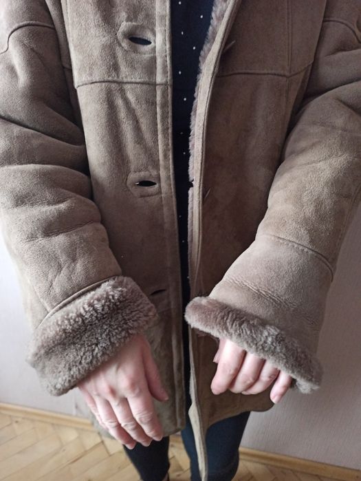 Kożuch damski skórzany XL