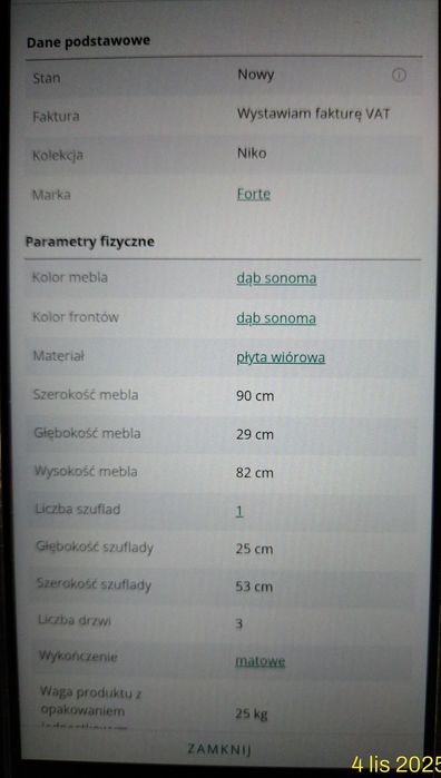 Sprzedam komodę Niko34
