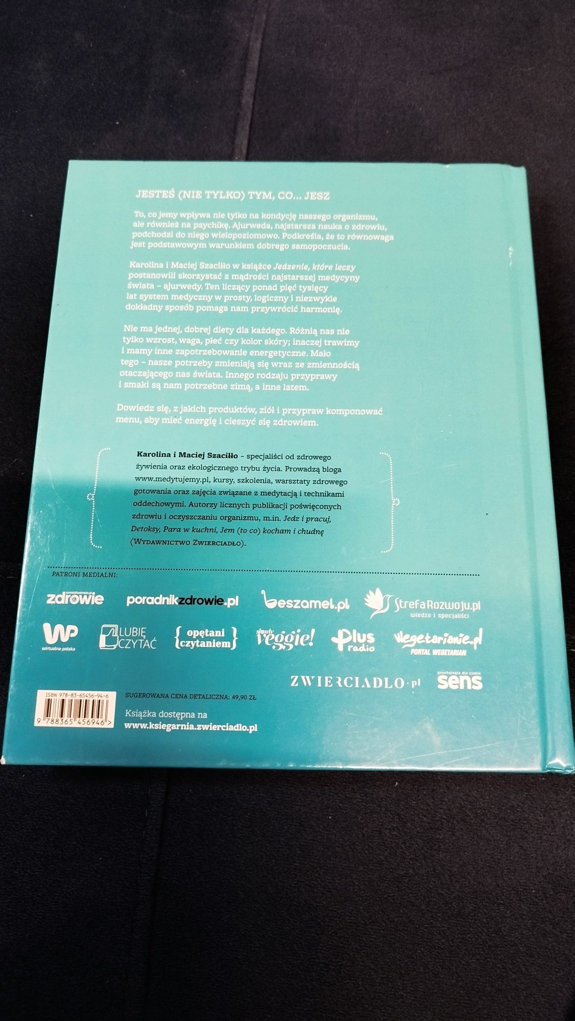 Jedzenie które leczy Szaciłło książka kucharska
