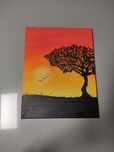 Quadro pintado á mão