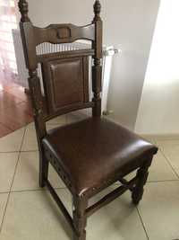 Krzesła 6 sztuk, rzeźbone