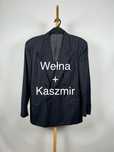 Hugo Boss grafitowa wełniana marynarka z dodatkiem kaszmiru 54