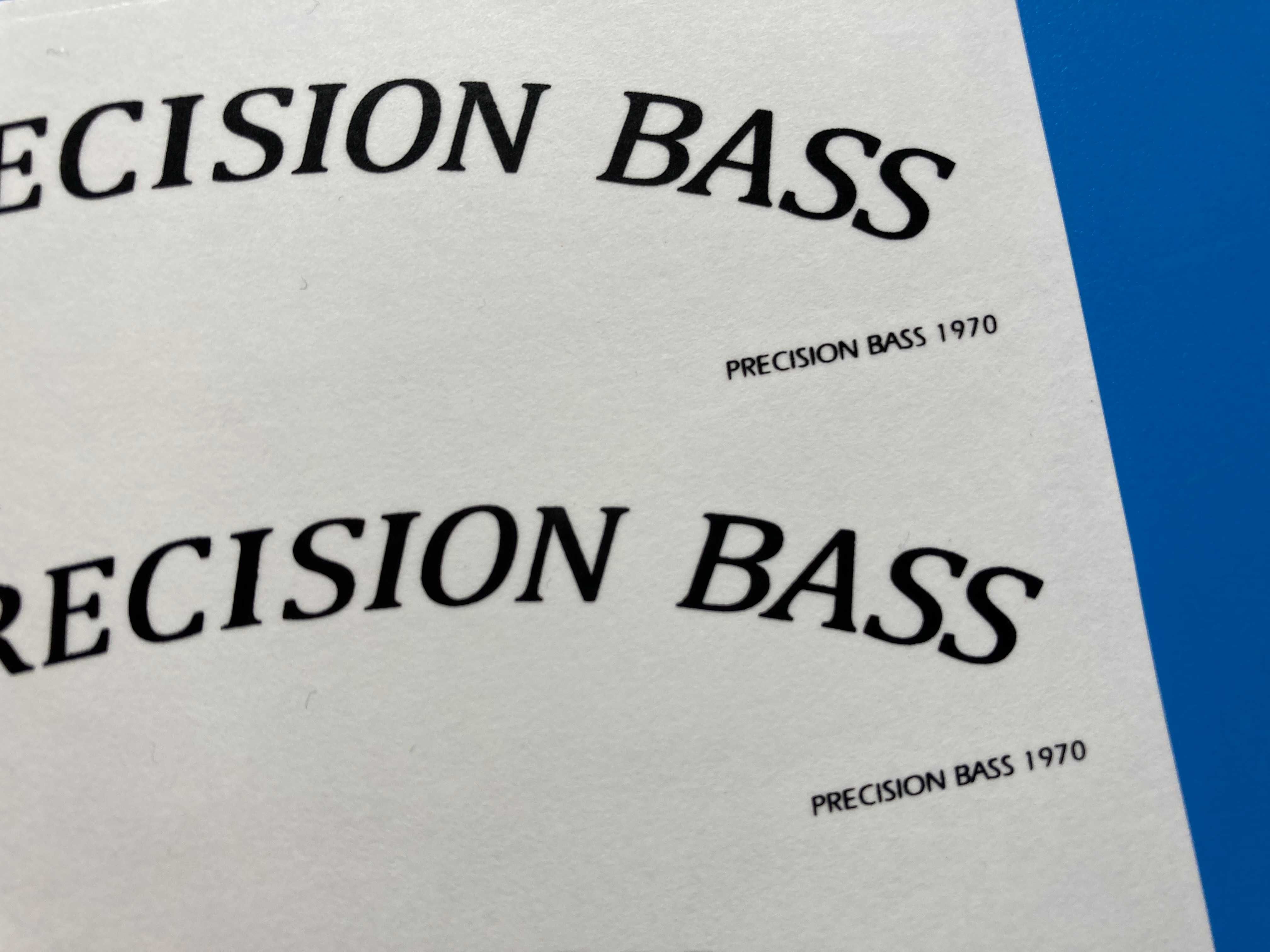 Gitara Fender Precision Bass Logo Nakleja