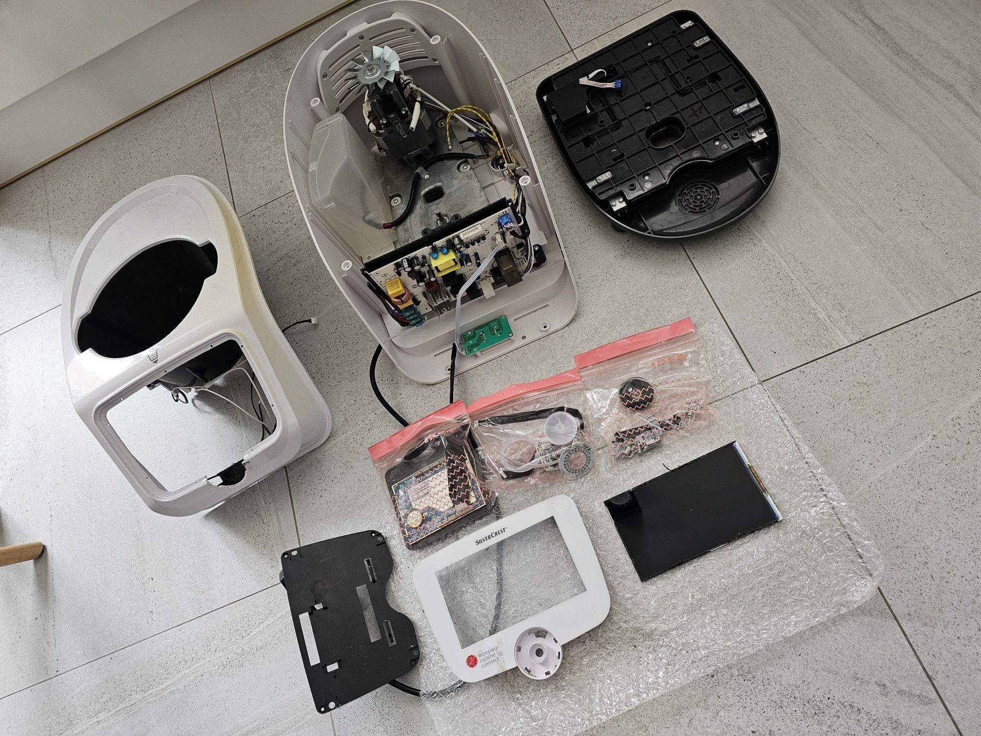 Lidlomix silvercrest na części waga silnik obudowa lcd