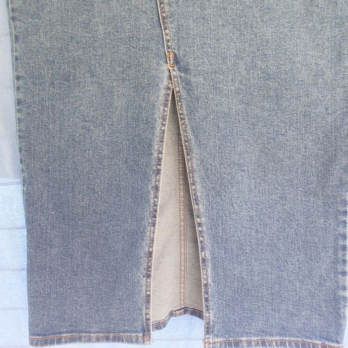 Юбка жіноча джинсова довга