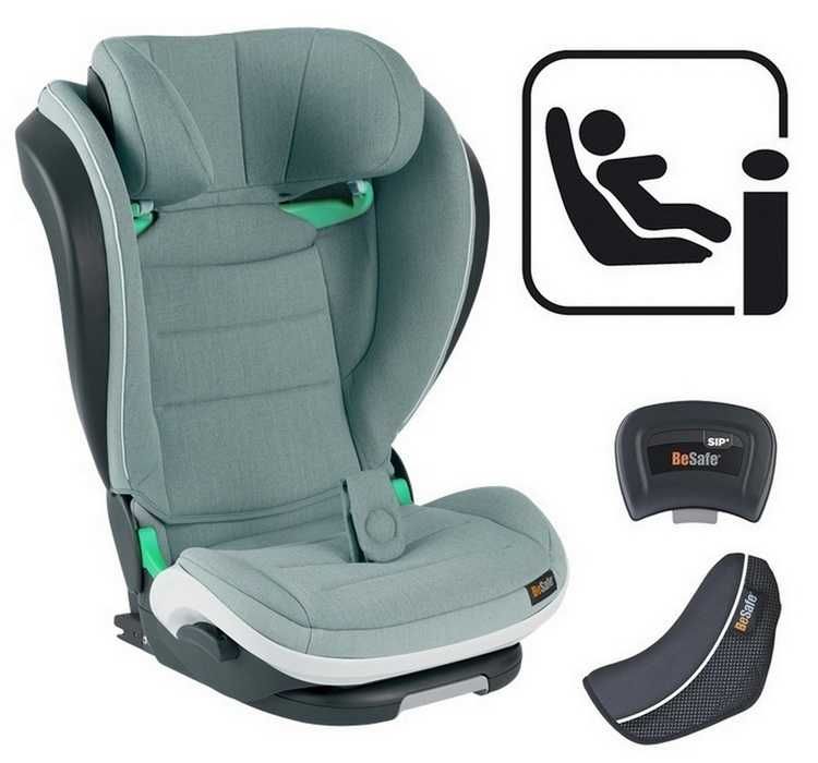 Fotelik Samochodowy BeSafe iZi Flex FIX i-Size 15-36kg. Morska Zieleń