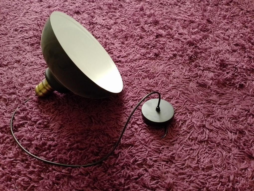 Czarn abażur żelazne lampy wiszące Mini oświetlenie w stylu vintage