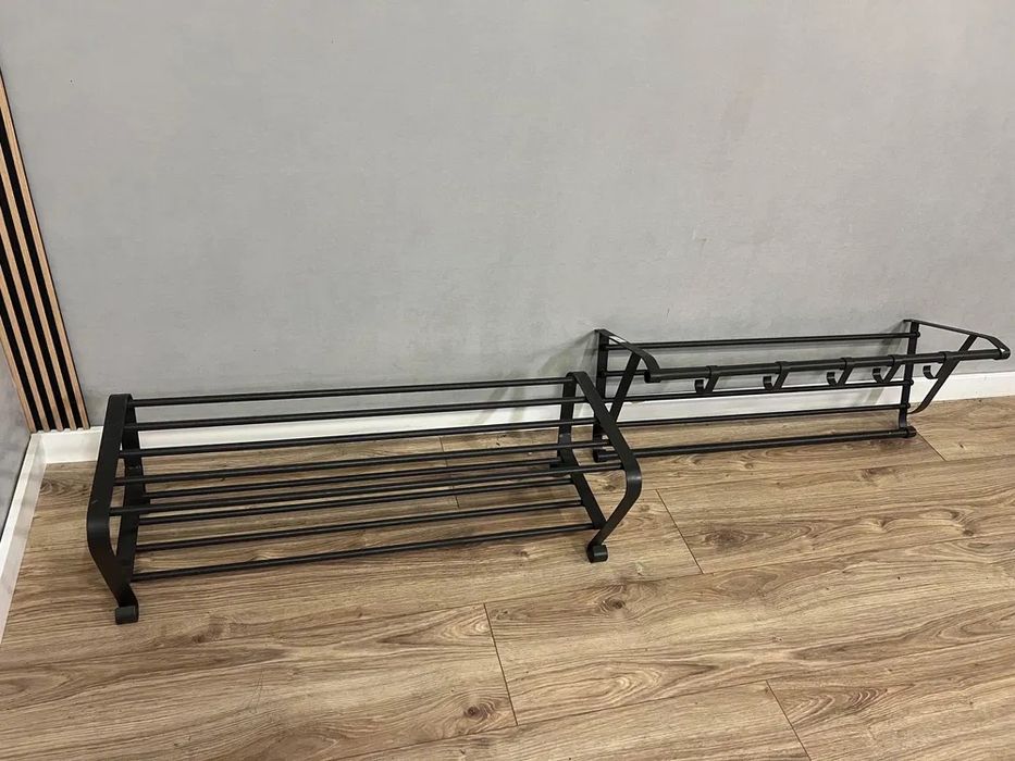 Wieszak na u rania + stojak na buty Zestaw do przedpokoju IKEA PORTIS