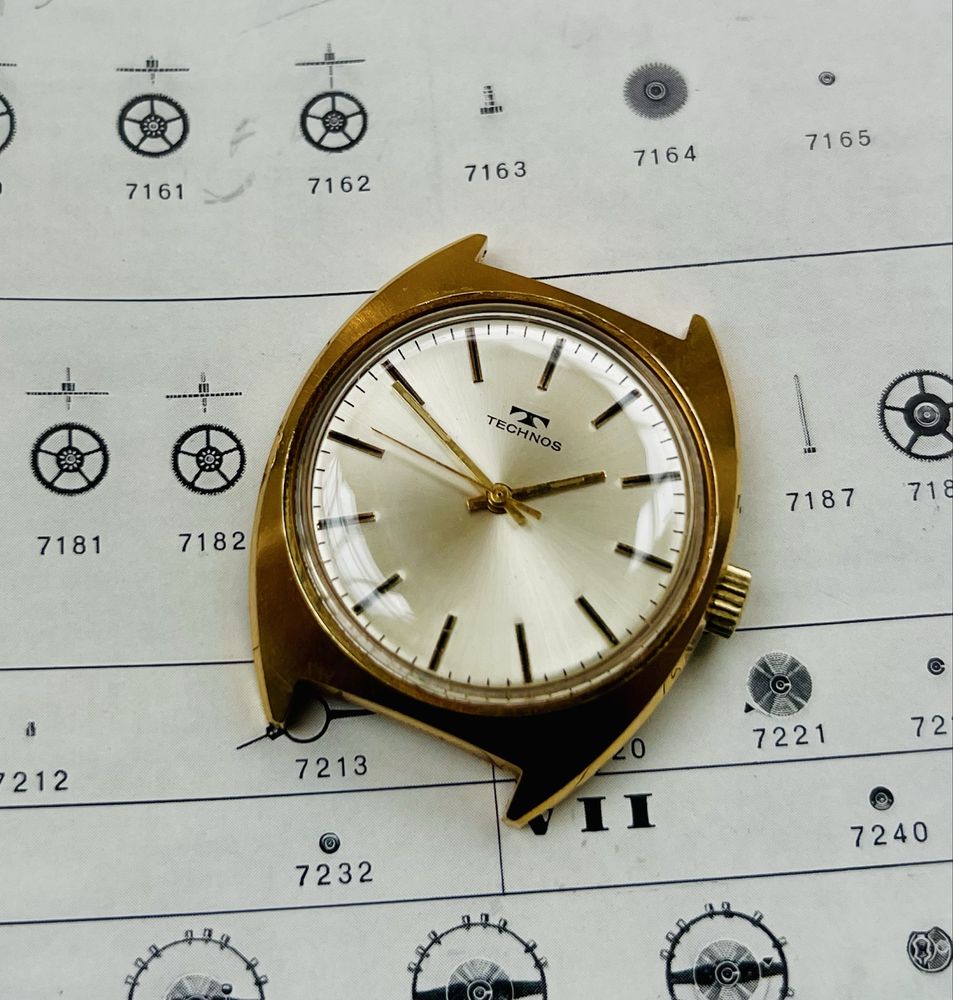 Zegarek mechaniczny  Technos  3487 ME-0558 swiss made