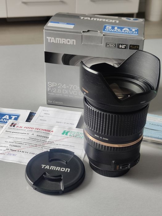 Tamron 24-70 f2.8 SP Di VC Canon ultrasonic silent; zamienię na Sony F