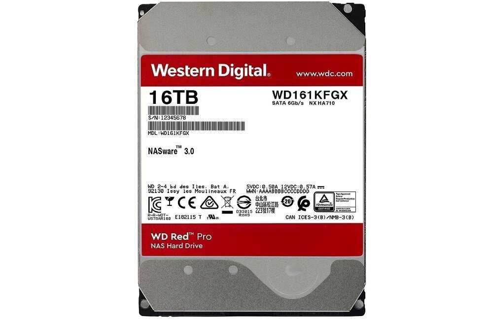 Dysk twardy NAS Western Digital HDD RED PRO 16TB SATA 3,5" WD161KFGX