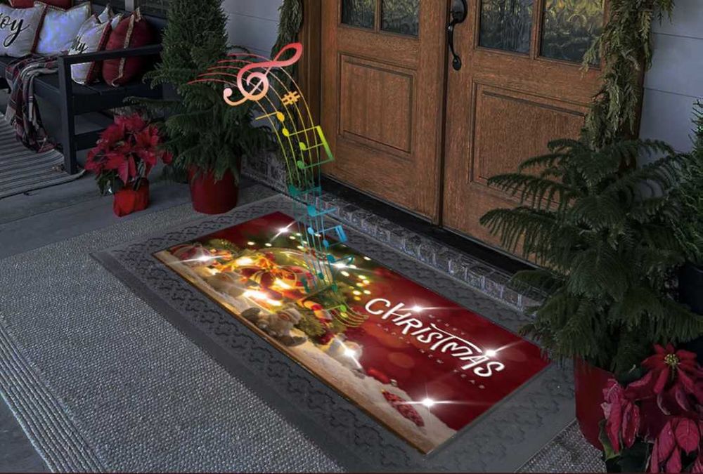 Wycieraczka ŚWIECĄCA GRAJĄCA Mata Ozdobna Boże Narodzenie PREZENT