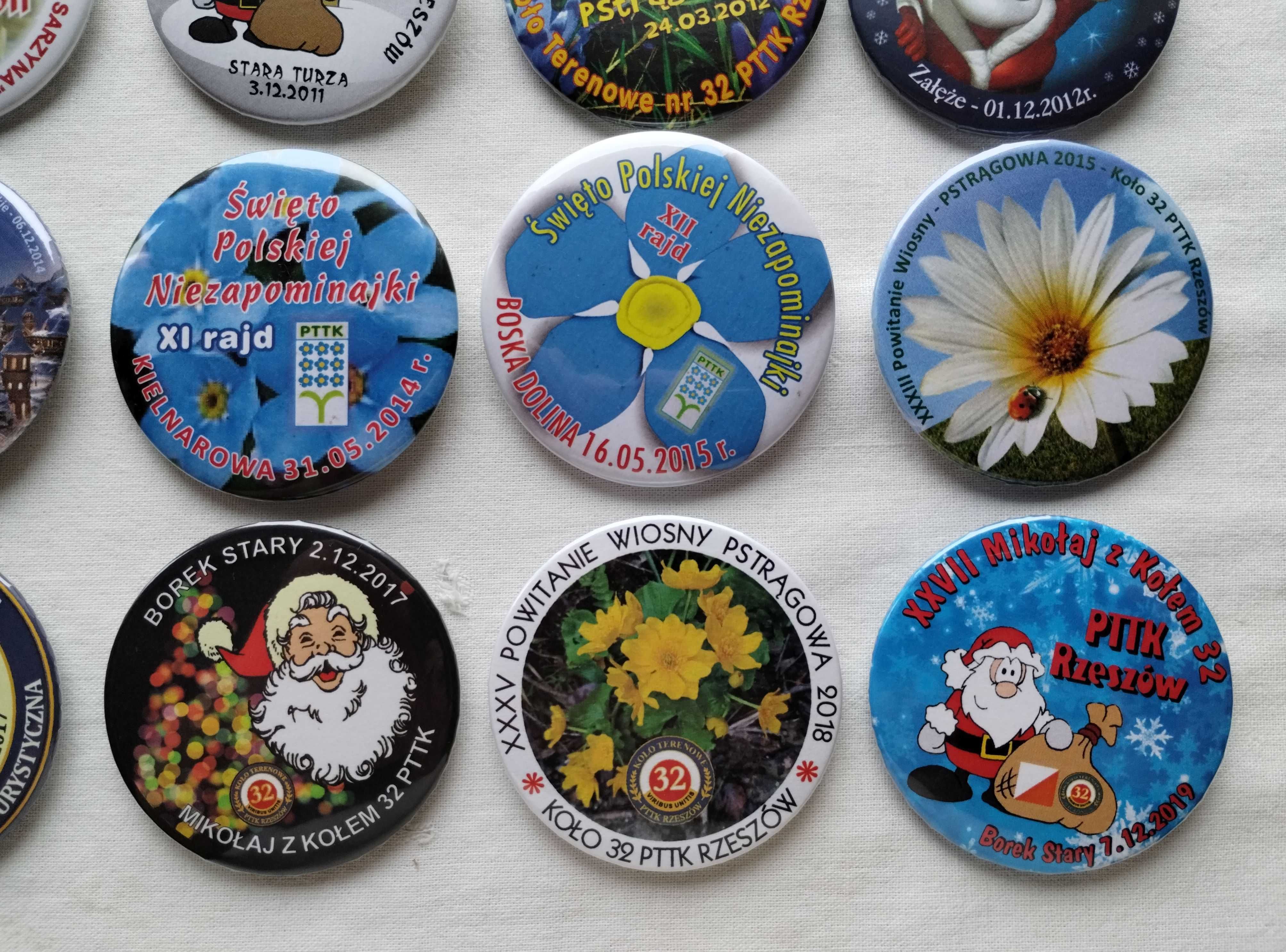Przypinki Rajdy Turystyczne - zestaw