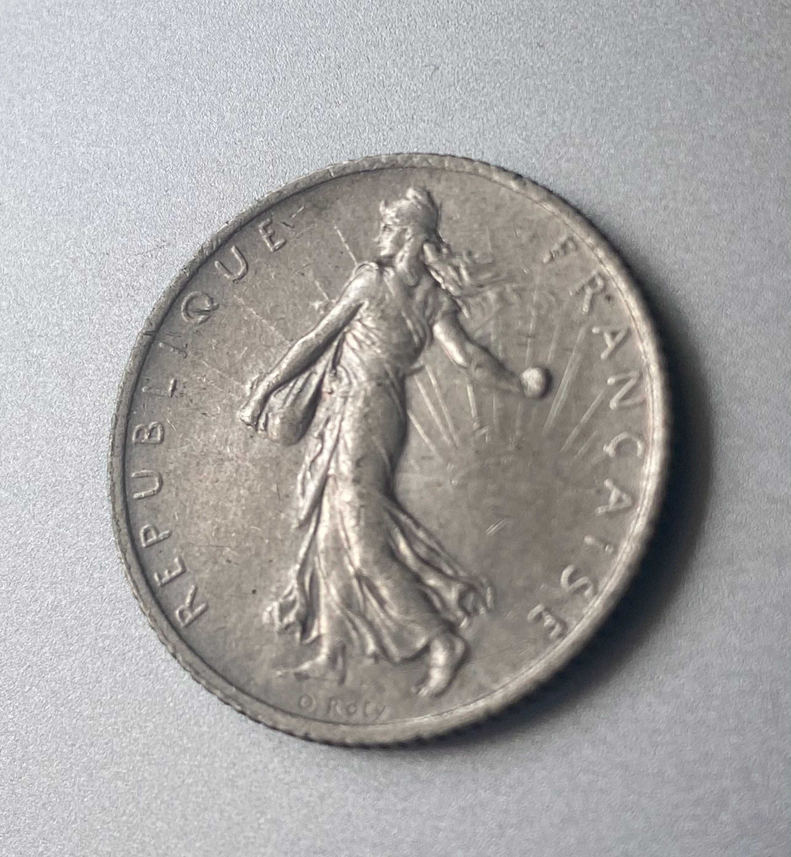 1 франк 1899 Франция Серебро