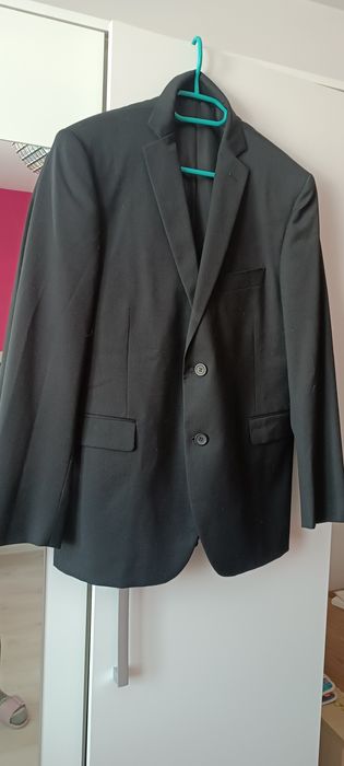 Marynarka czarna męska Dressman 48